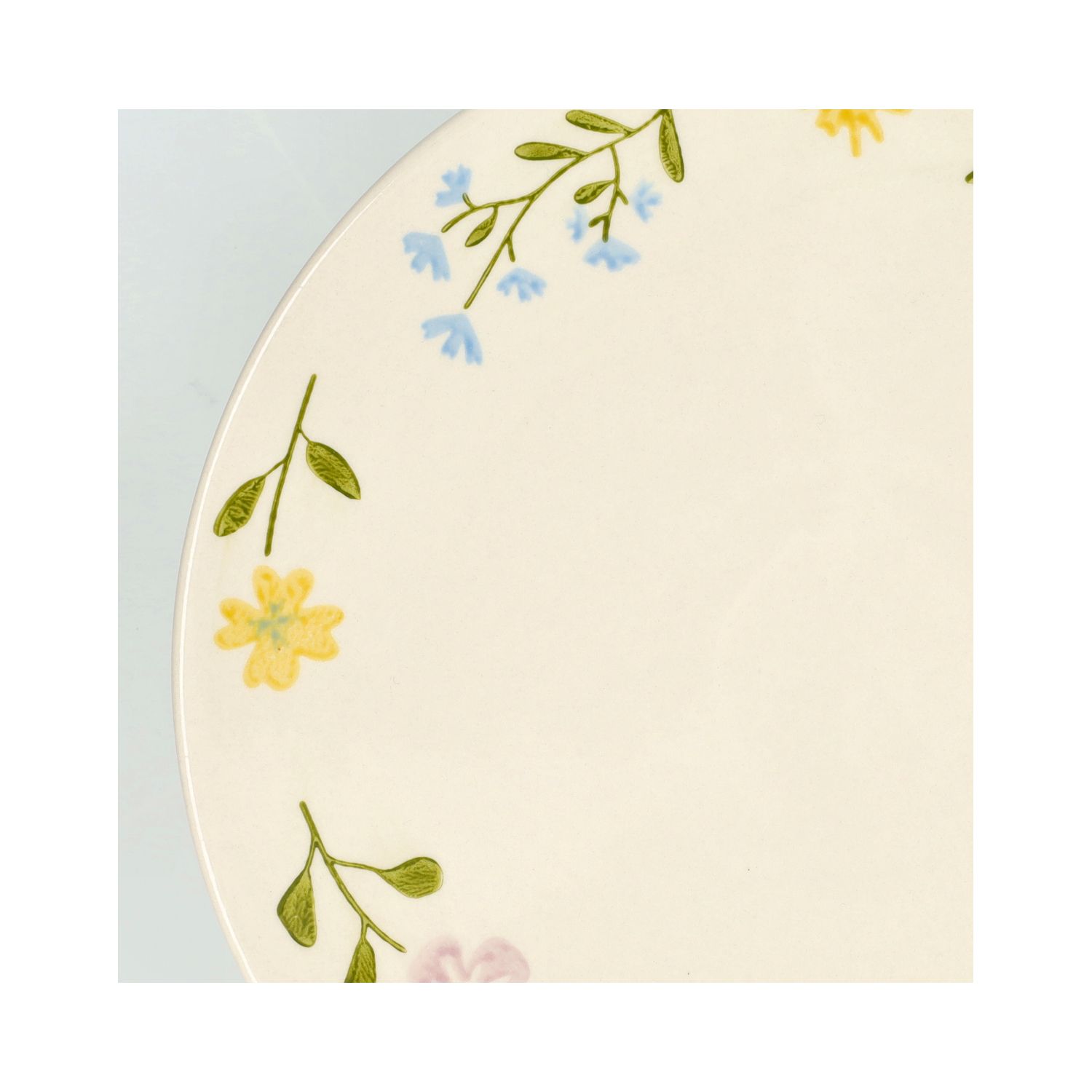 Taartplateau, steengoed, wilde bloemen, Ø 25 cm x 9,5 cm