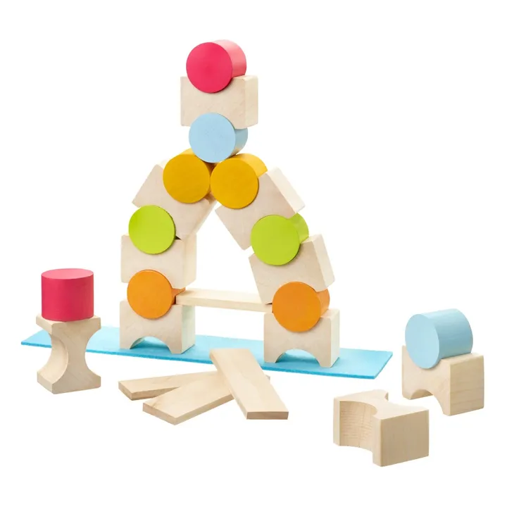 Selecta Cubes en bois - Jeu d'équilibre à empiler
