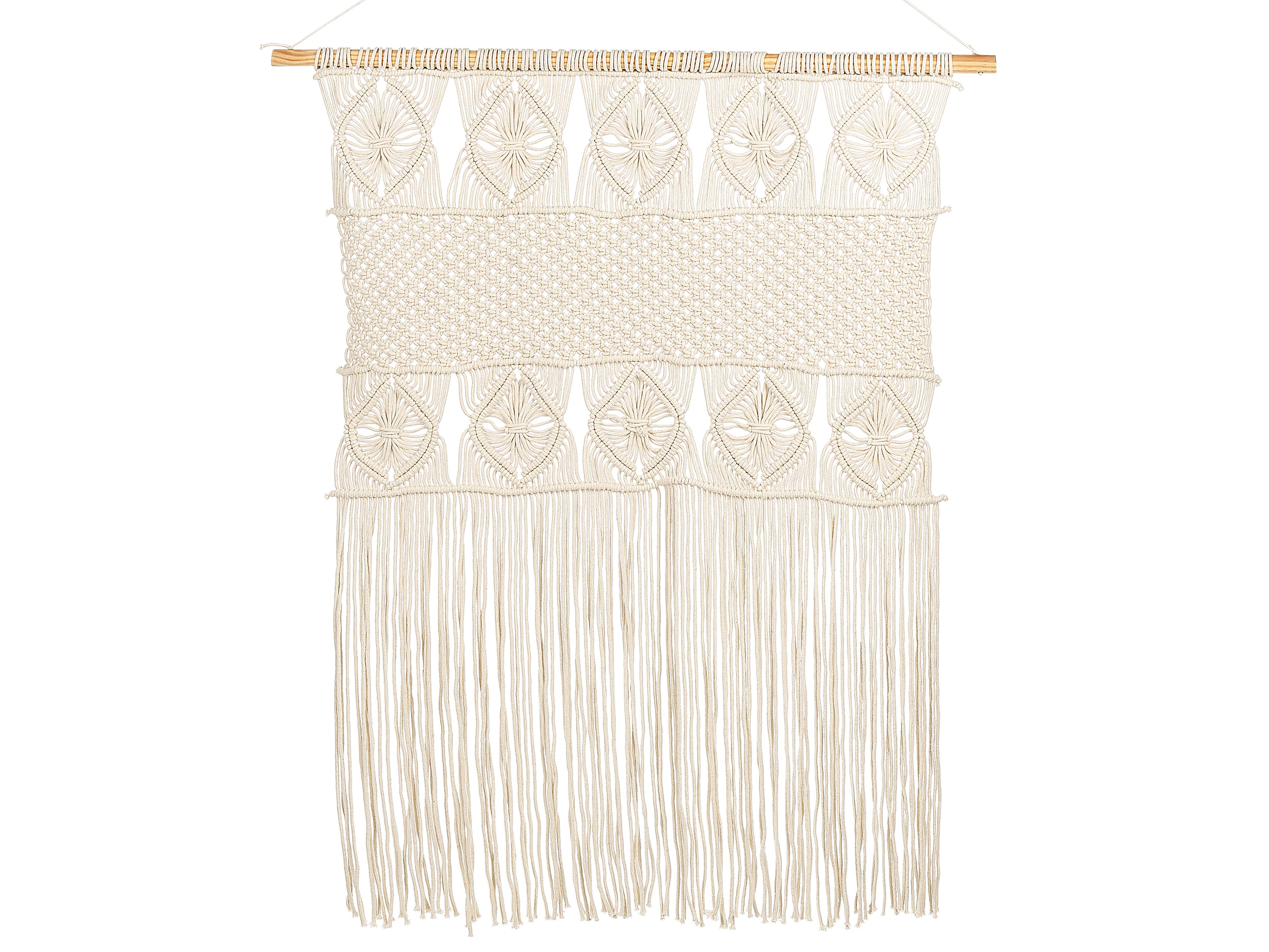 Stoffen wanddecoratie LAHRI Katoen 118 cm Beige