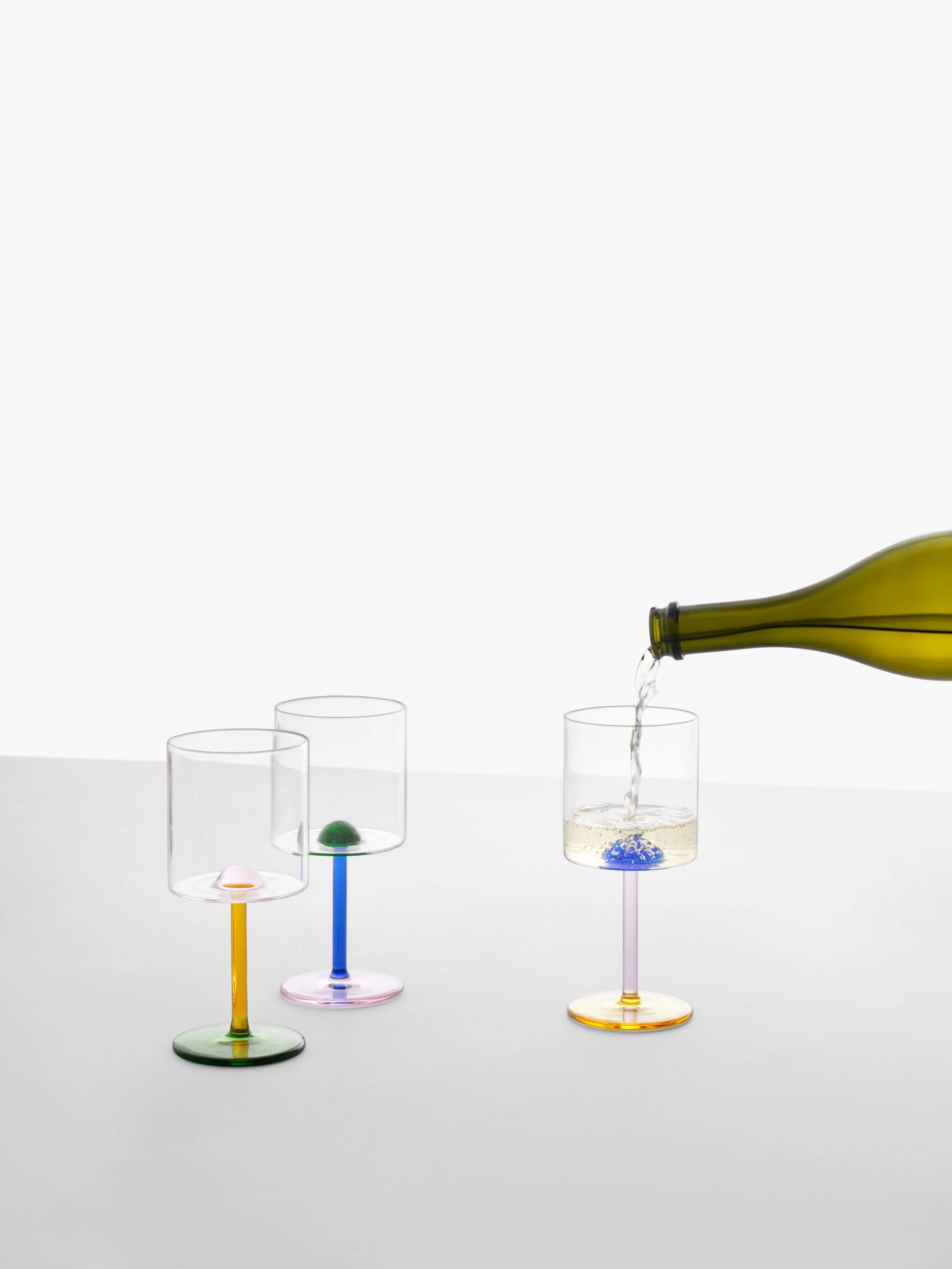 Handgemaakte wijnglas Dot