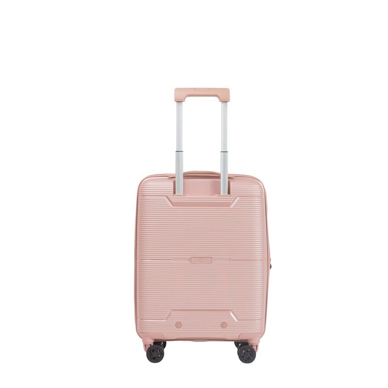 Lot de 3 valises extensibles Haree 55, 67 et 76.5 cm Pearly pink
