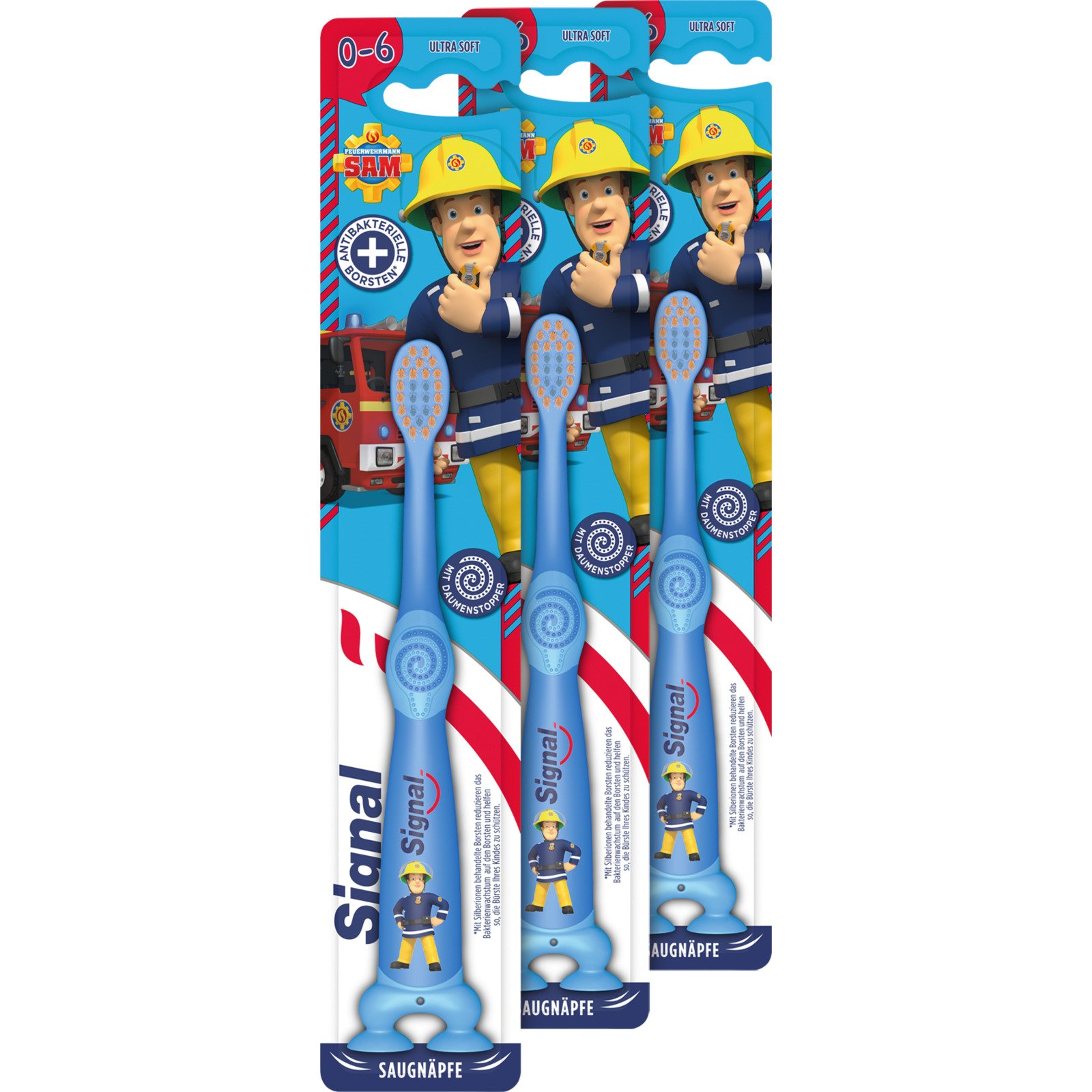 Signal Zahnbürste Kids 3er-Pack, assortiert