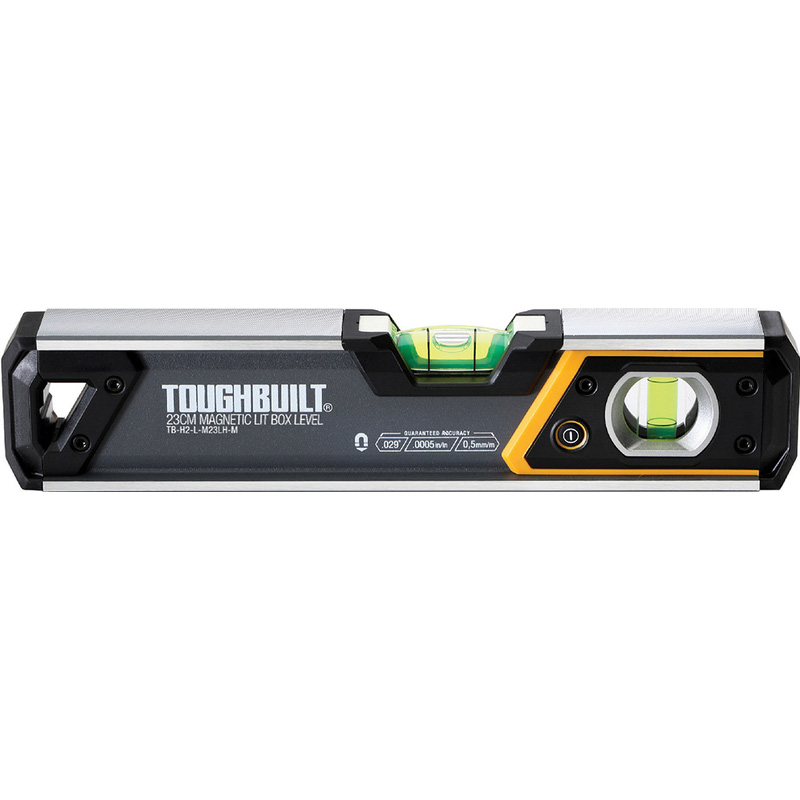 Toughbuilt magnetische dooswaterpas met verlichting 230mm
