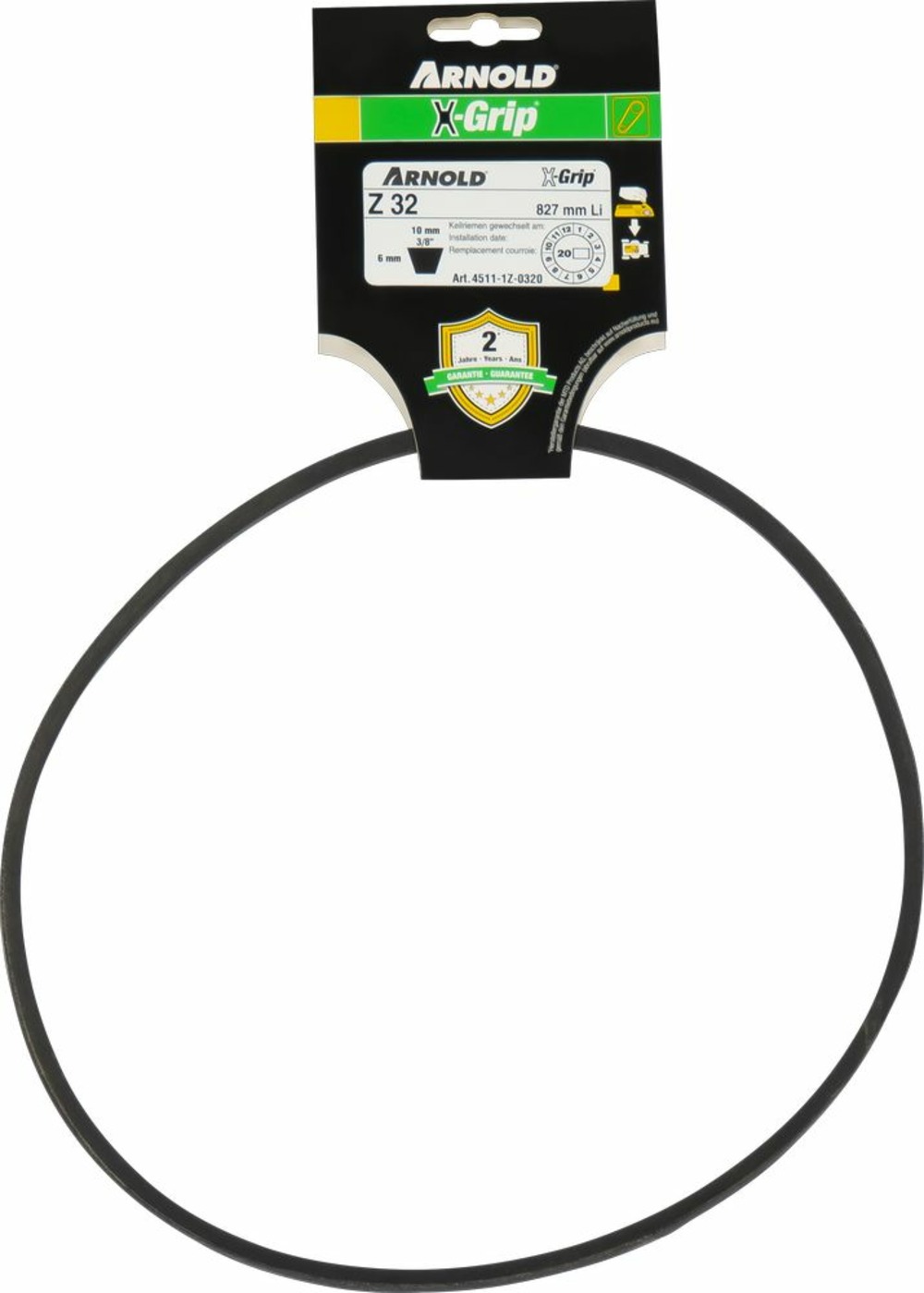 Courroie trapézoïdale x-grip v de type z 32