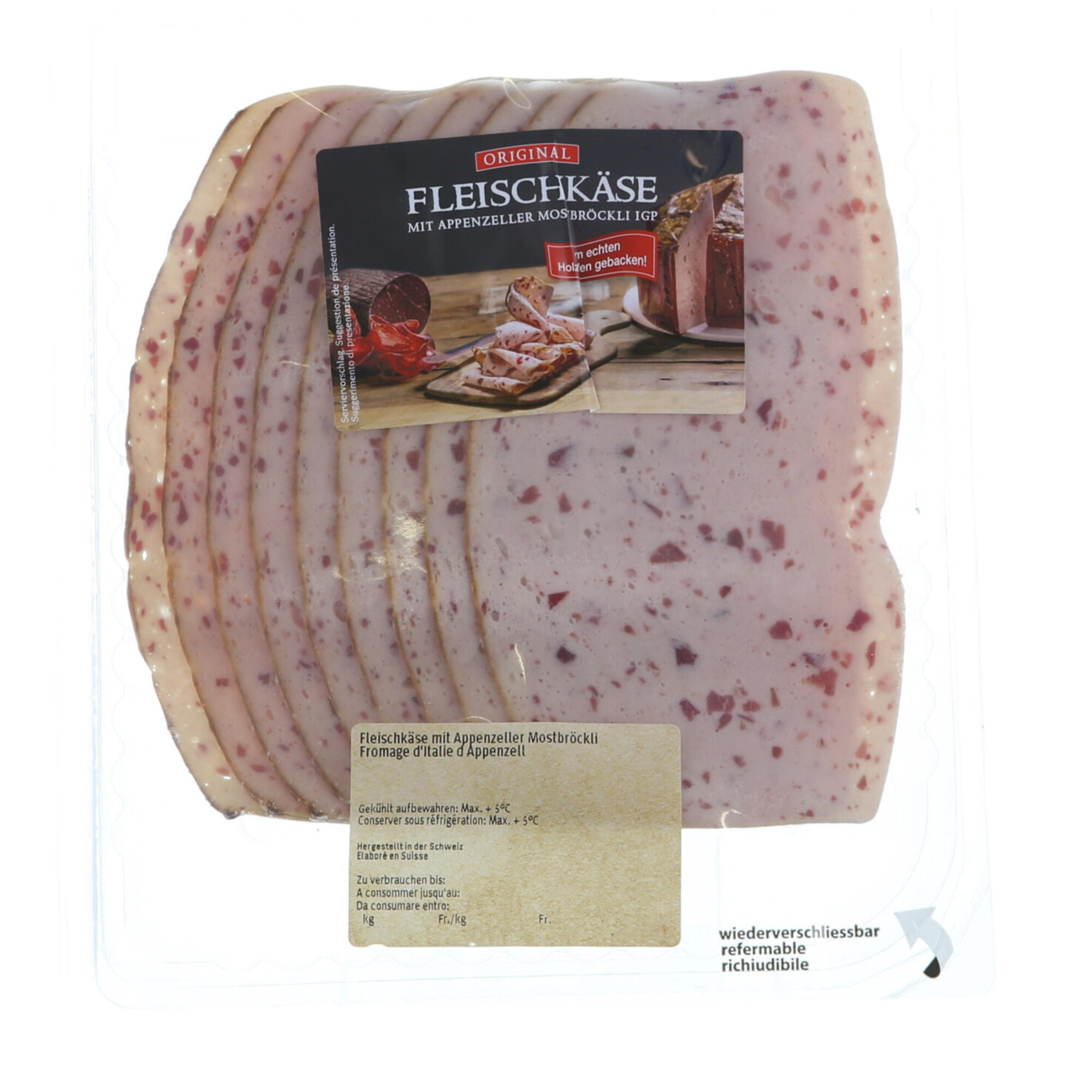 Schär Fleischkäse mit Mostbröckli ca. 120g