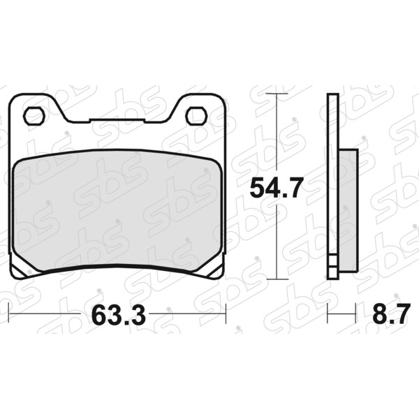 SBS - Plaquettes de frein 555 LS