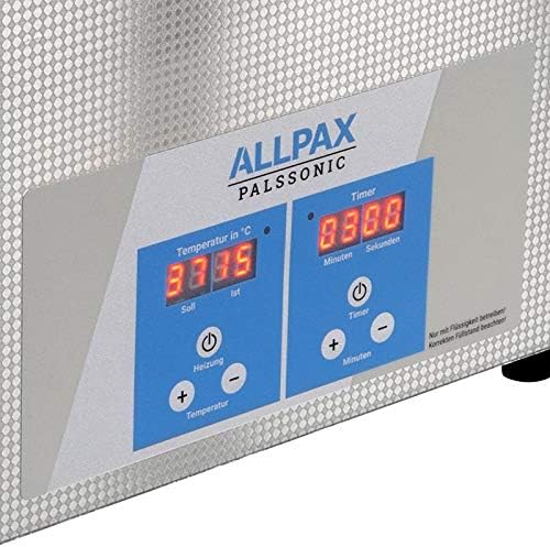 Allpax PALSSONIC Eco Ultraschallreiniger UD06, 6,5 Liter - mit Heizung - Reinigung klein- bis mittelgroßen Gegenständen wie Werkzeugteile, medizinische Instrumente etc.