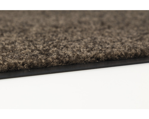 Op maat gemaakte Proper Tex bruine deurmat, 120 cm breed (per meter verkocht)
