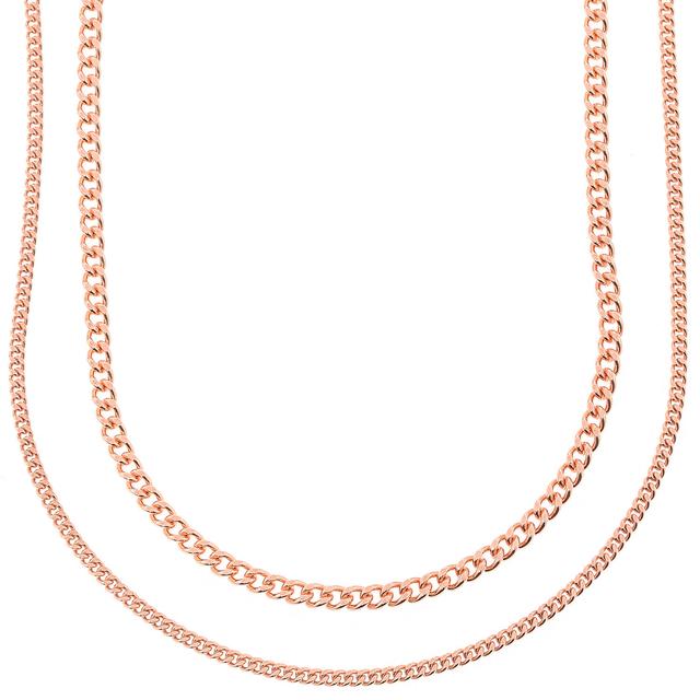 Ketten-Set, Layering-Stil, Panzerketten, 2-teilig