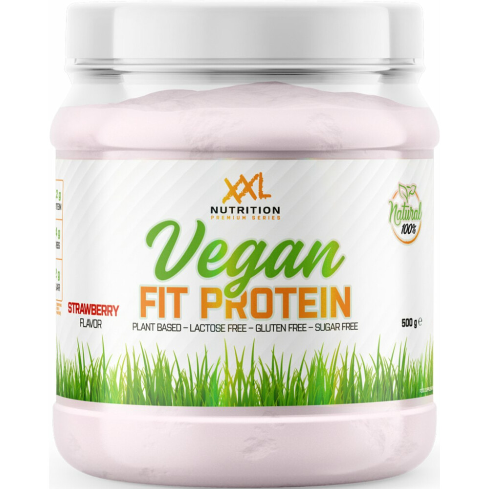 XXL Nutrition Fit Protein Vegan Aardbei500 gr