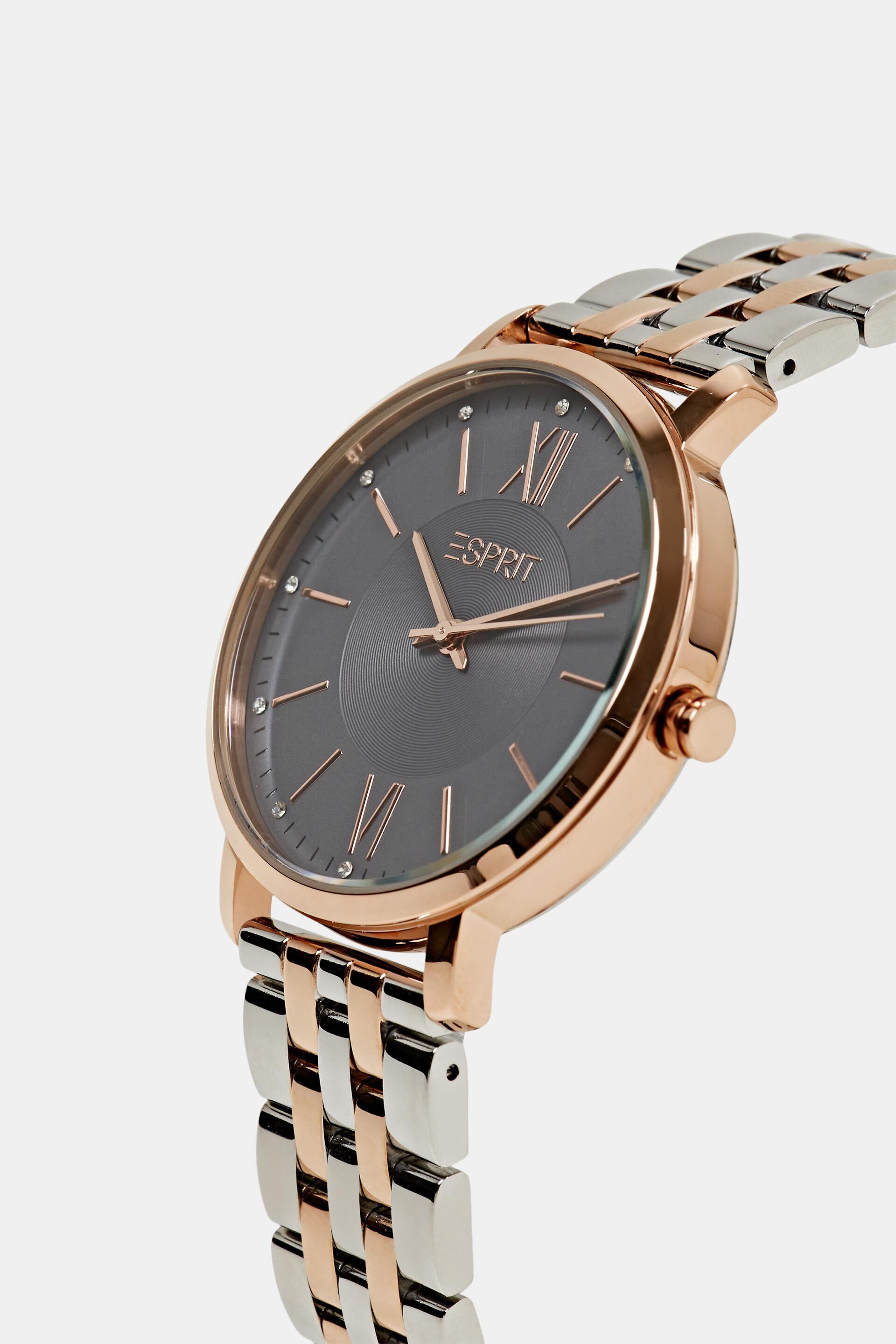 Montre en acier inox à bracelet en cuir