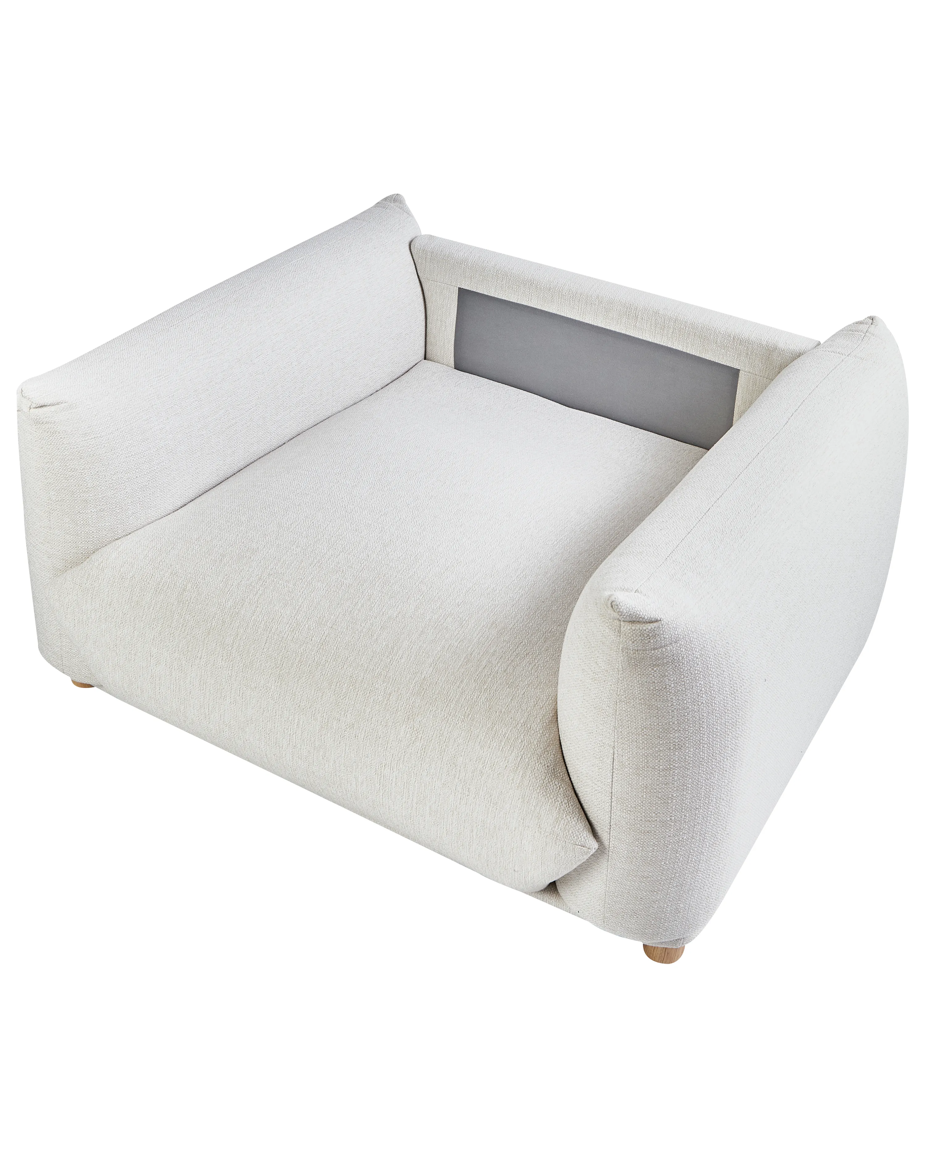 Fauteuil LUVOS Stof Gebroken wit