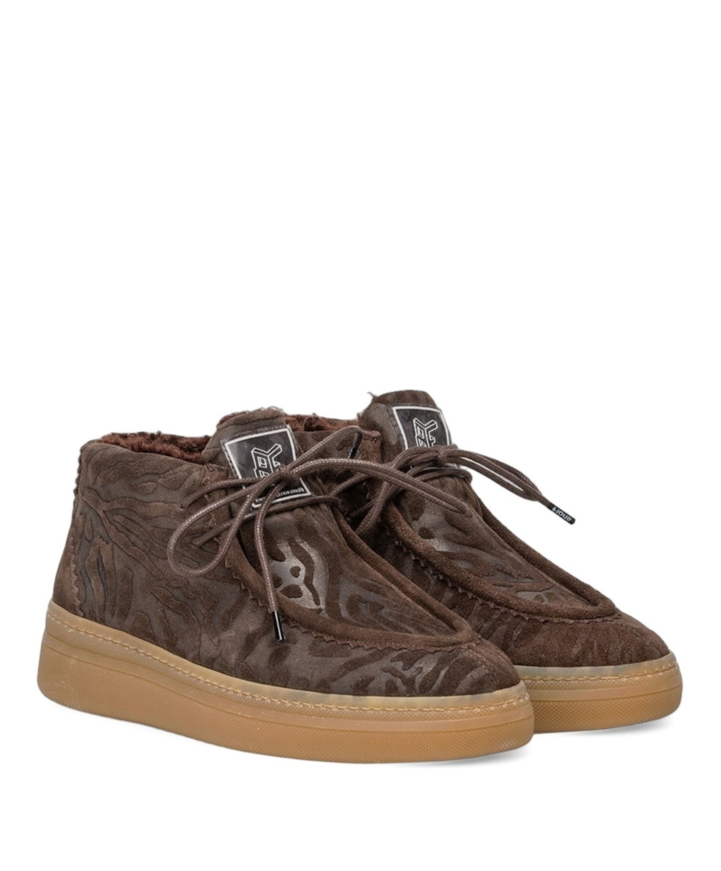 Floris van Bommel dames sneakers bruin