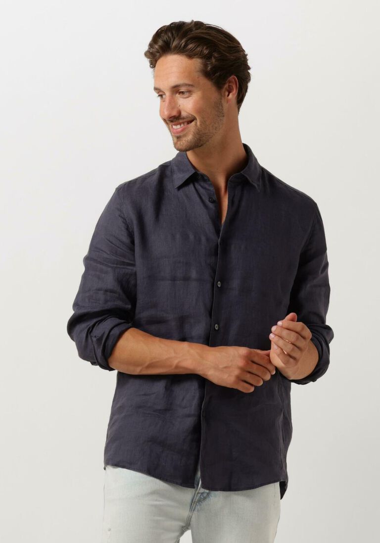 DRYKORN blauwe drykorn casual overhemd ramis