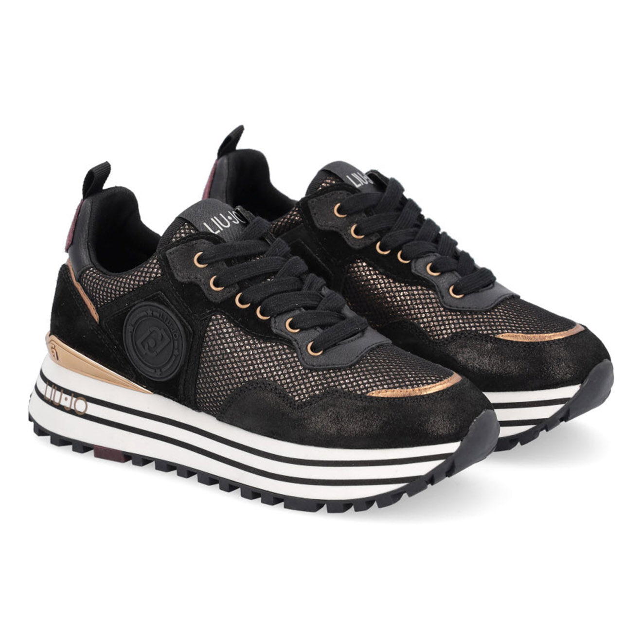 Liu-Jo Sneakers en Cuir Noly noir/blanc