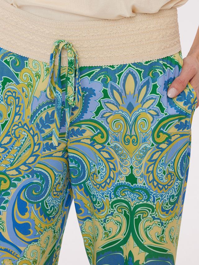 Palazzohose mit Paisleyprint