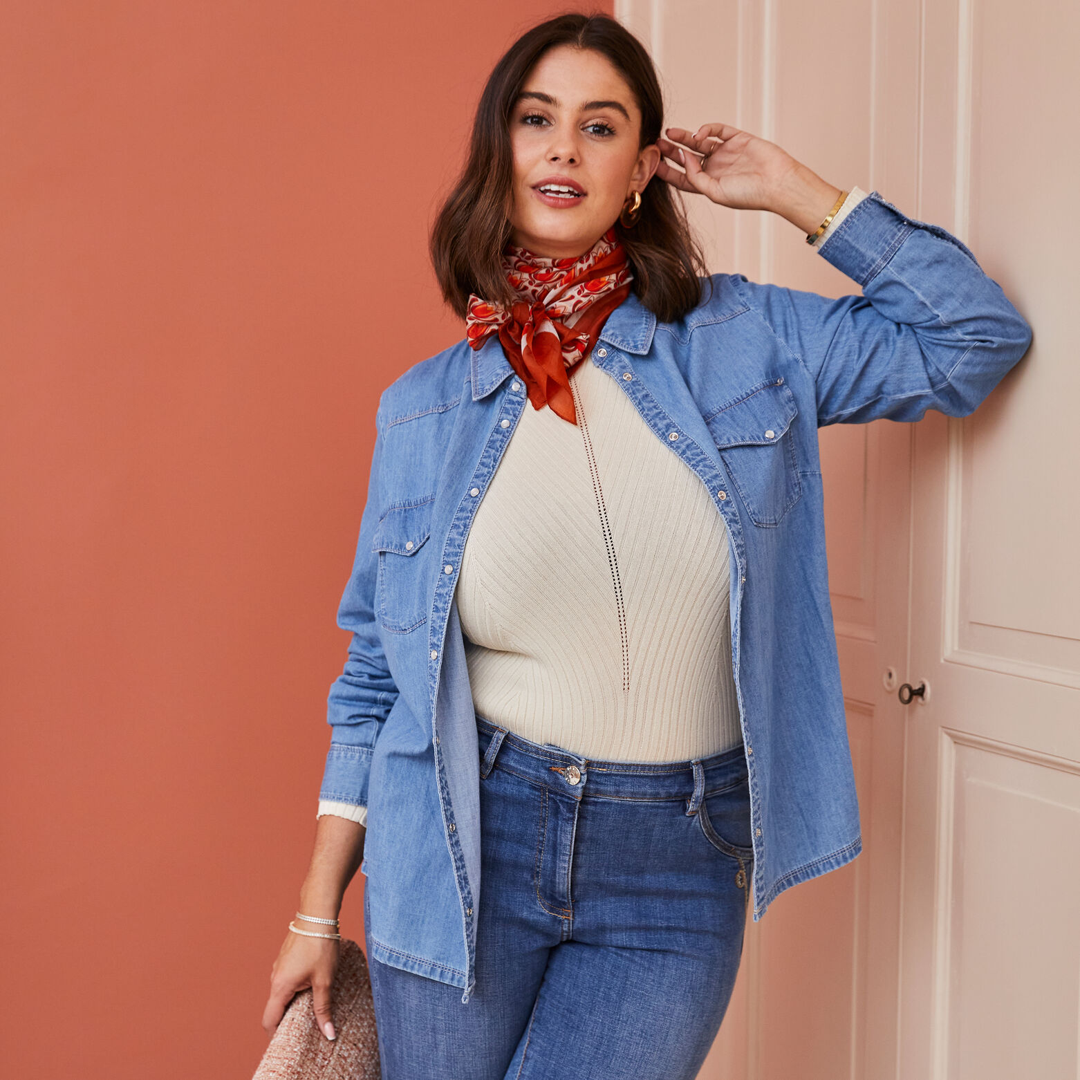Chemise en jean femme