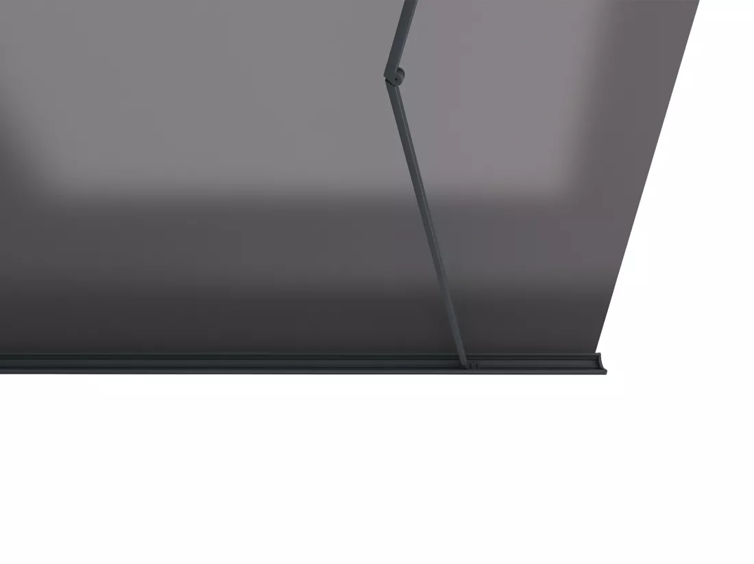 Store banne motorisé avec coffre intégral 5 x 3 m anthracite - CONSTELA