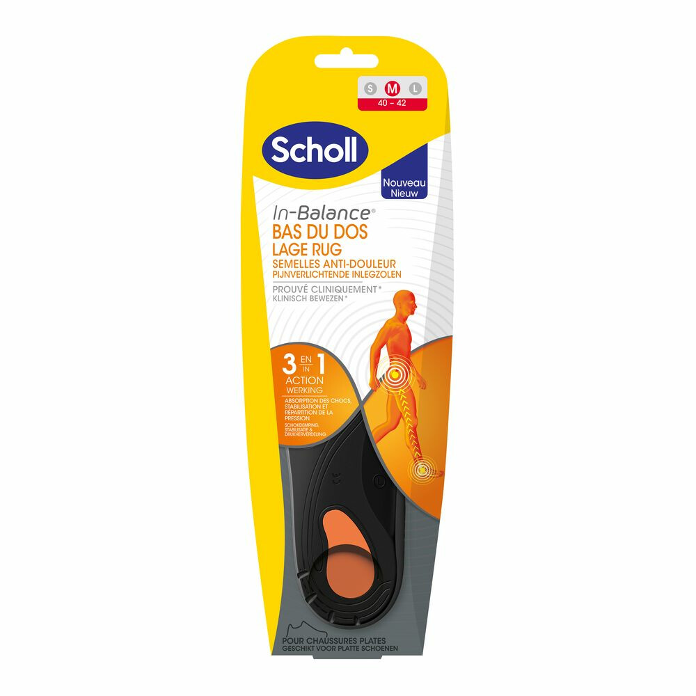 Scholl In Balance Inlegzolen Lage Rug Medium (Maat 40-42)