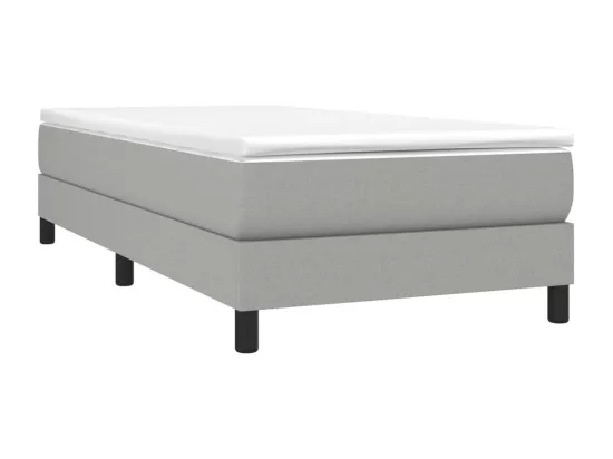 Sommier à lattes de lit Gris clair 80x200 cm Tissu