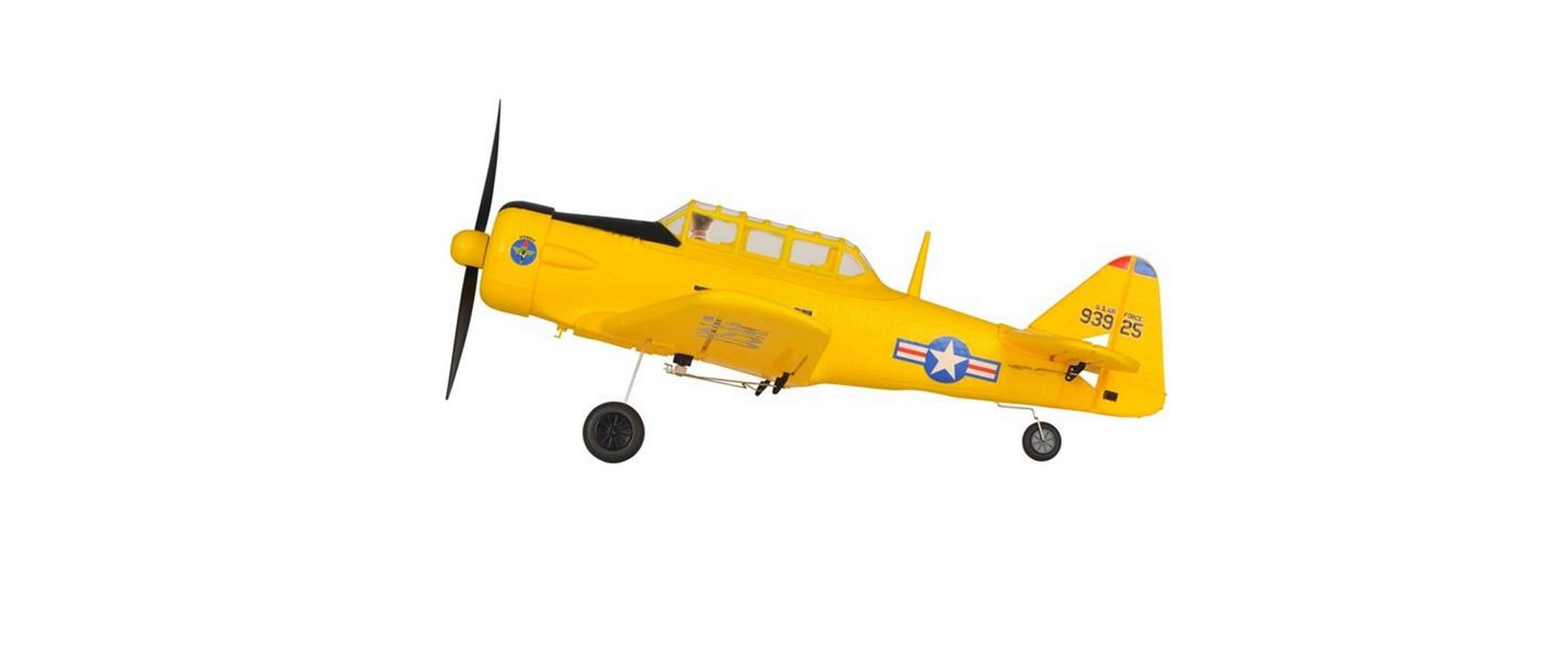 Warbird Mini AT-6 450 mm, Gelb, RTF<br>Kleines 4-Kanal RC-Flugzeug mit Gyro