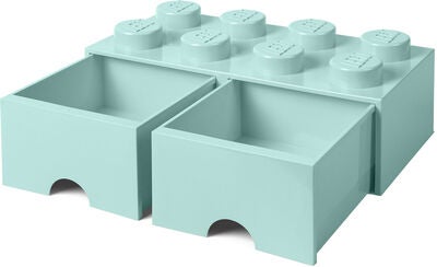 LEGO Oppbevaringsboks med Skuff 8, Turkis