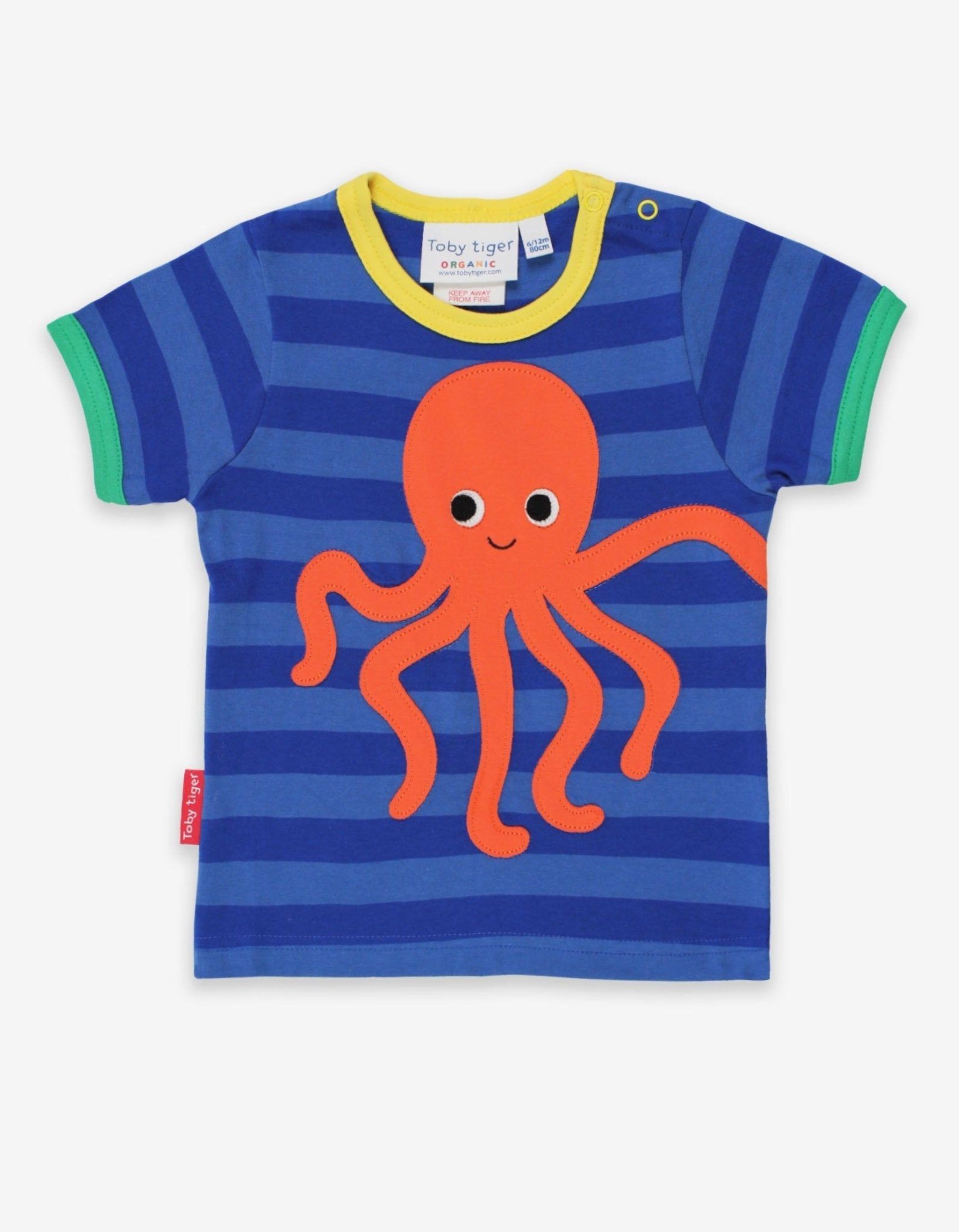 Toby Tiger T-Shirt mit Oktopus-Applikation