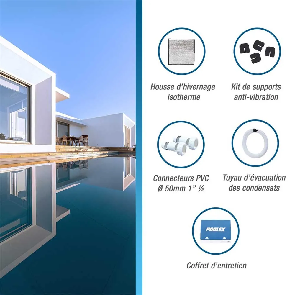Poolex Silverline Top 120 50/70m3 12.05kW inverter-wärmepumpe