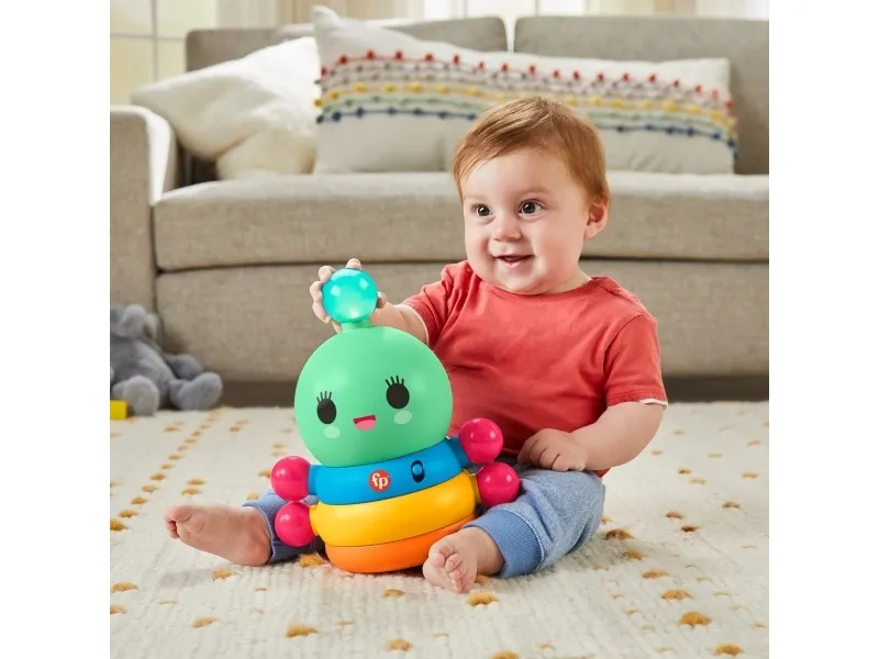 Fisher Price FWY Bop & Wobble Rainbow Worm