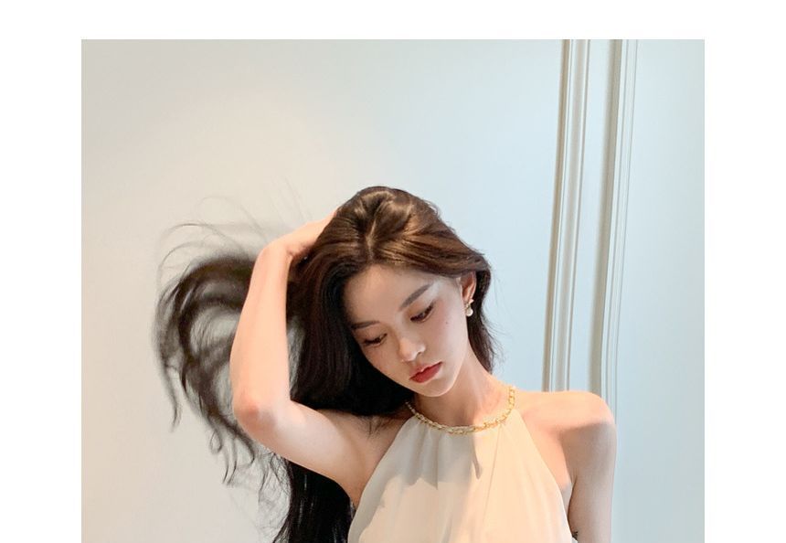 Egsy - Halter Romper met Effen Kleur