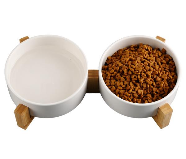 Dehner Lieblinge Keramiknapf-Set, creme, 2 x