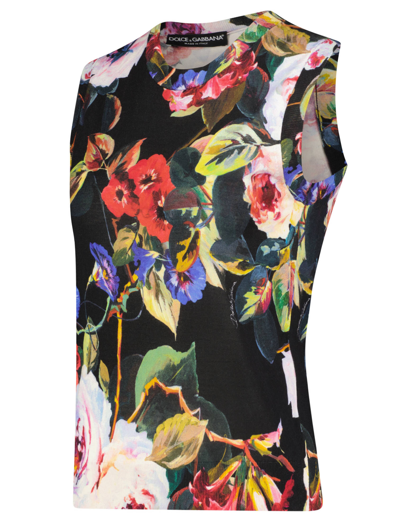 Dolce & Gabbana| Damen Seidenstricktop FLOWER POWER
