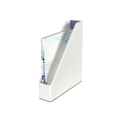 Leitz WOW - Porte-revues blanc/gris