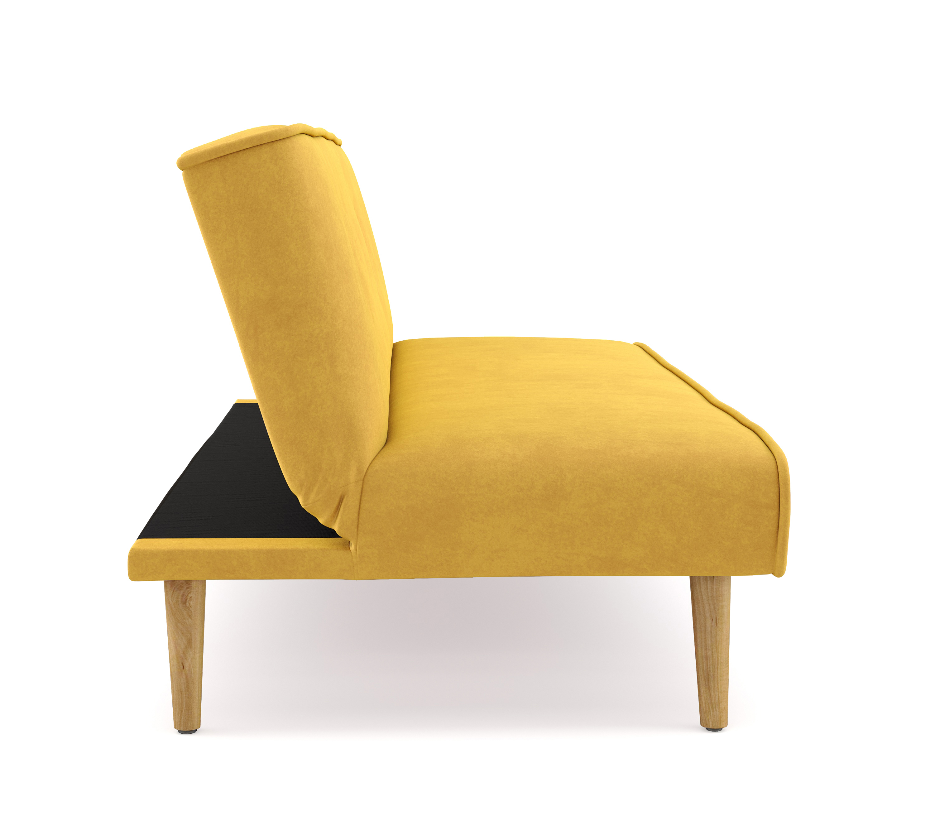 Schlafsofa Samt LEA gelb