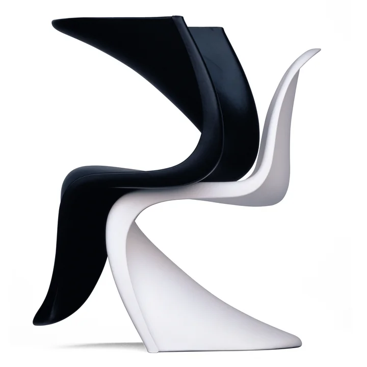Vitra - Panton Chair, weiss (neue Höhe) (4er-Set)