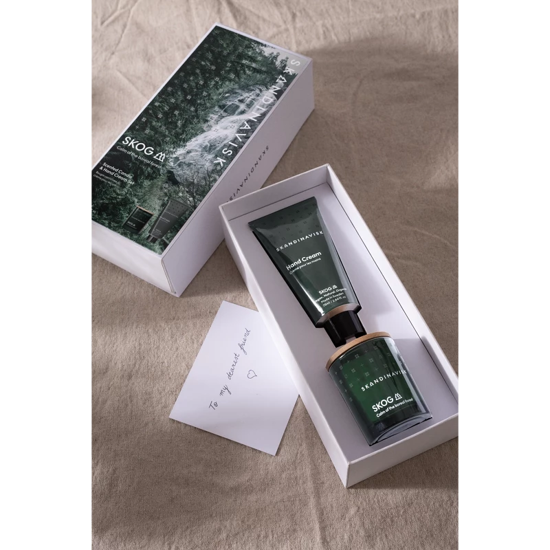 SKANDINAVISK SKOG Scented Candle & Hand Cream Set