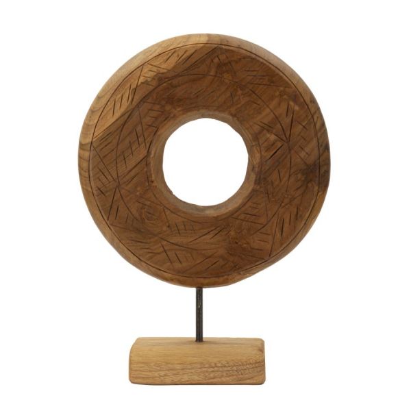 Mauro Ferretti Escultura Dourada em Teca Reciclada cm 28X10X38 (peças Únicas - Não Substituídas em Série) - 0119680002