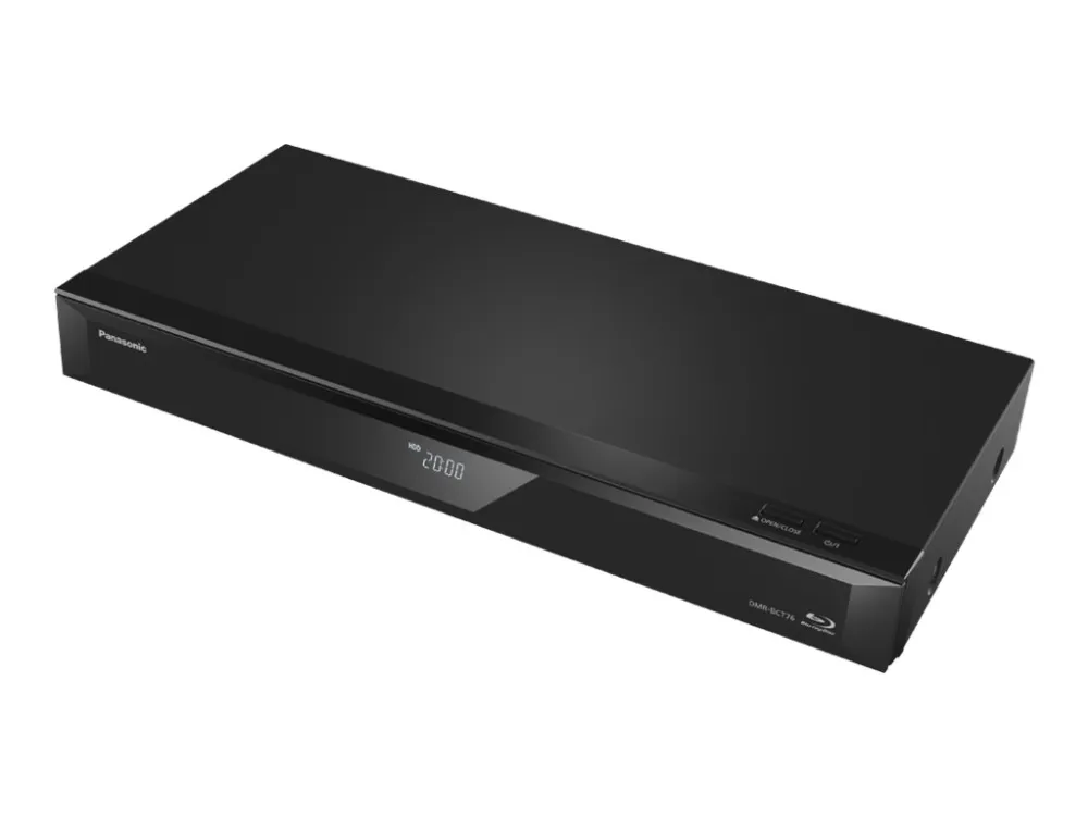 Panasonic DMR-BCT76ENK - 3D Blu-ray diskoptager med TV tuner og HDD - Eksklusiv - Ethernet, Wi-Fi