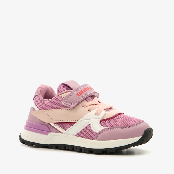 Braqeez meisjes sneakers met roze details