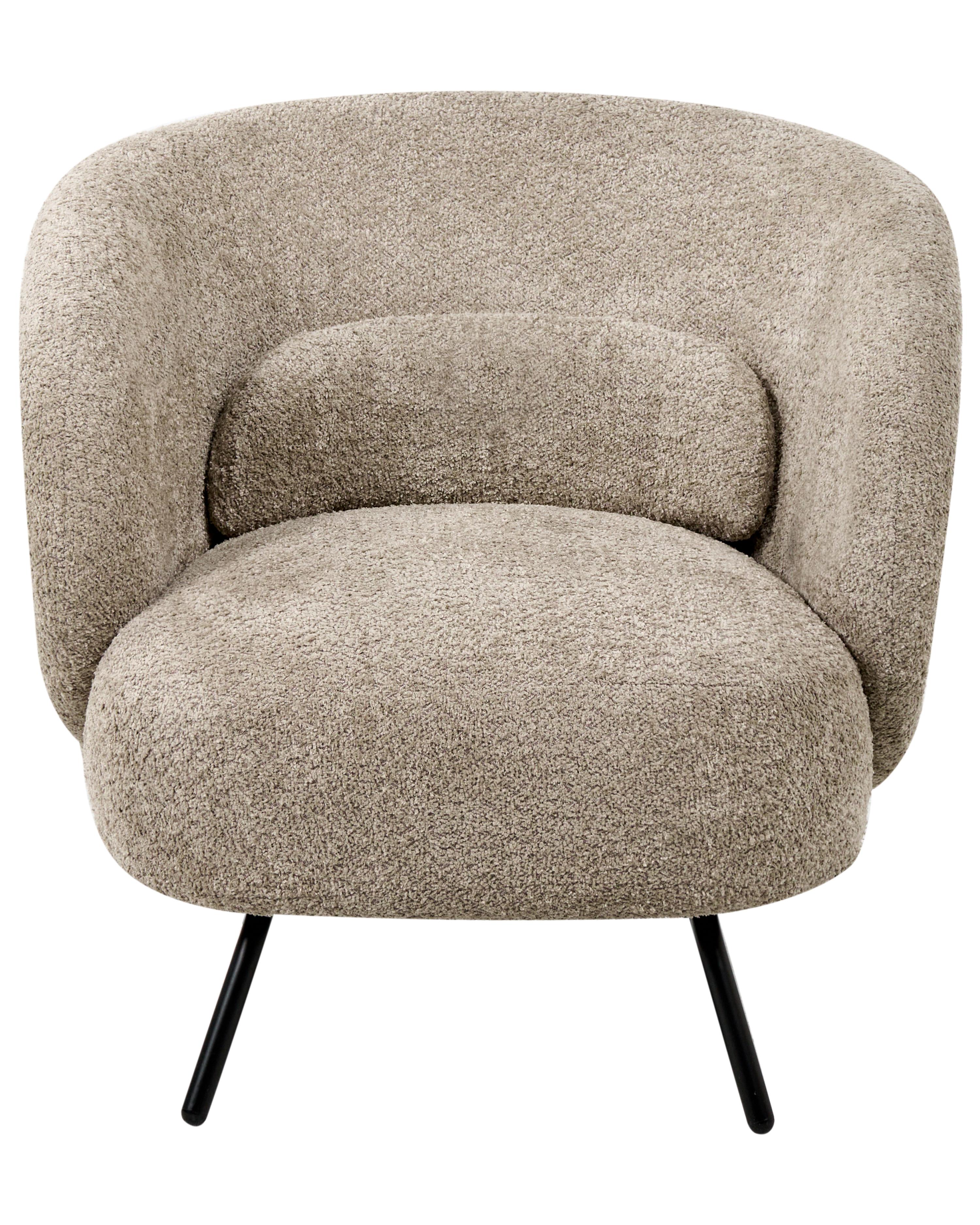 Fauteuil MAKELA Bouclé Taupe