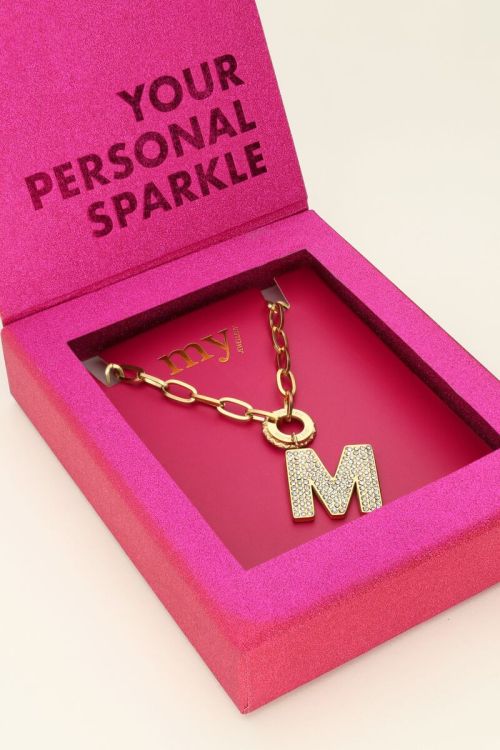 Initial strass ketting
