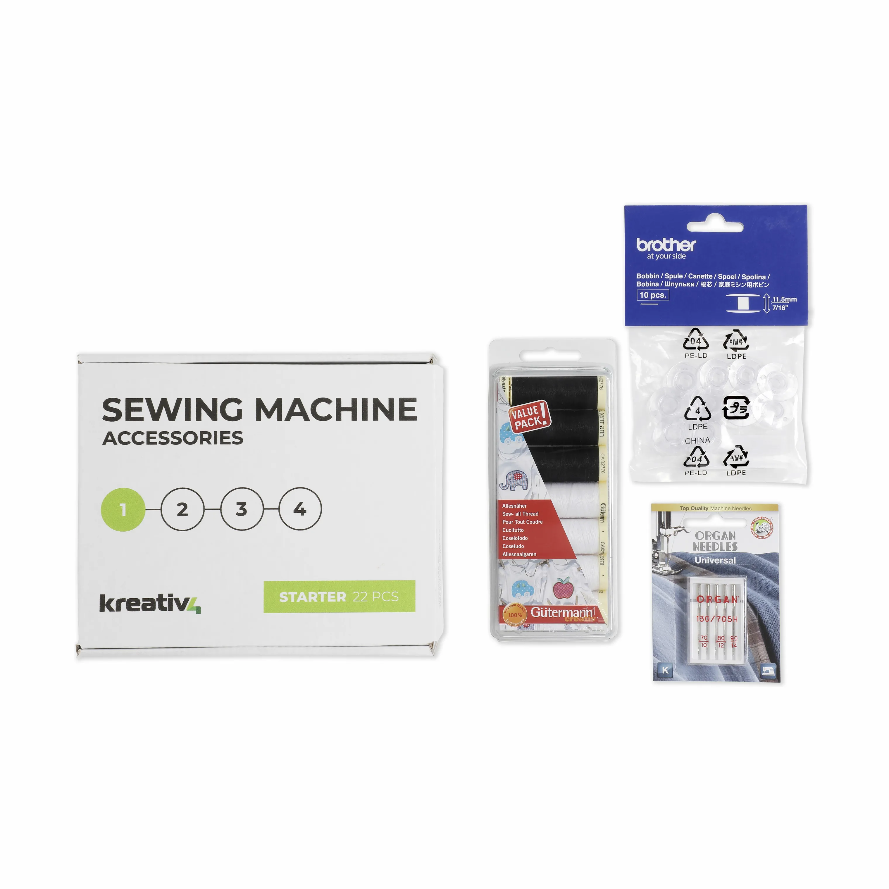 Kreativ4 Starter Sy-kit - 22 dele