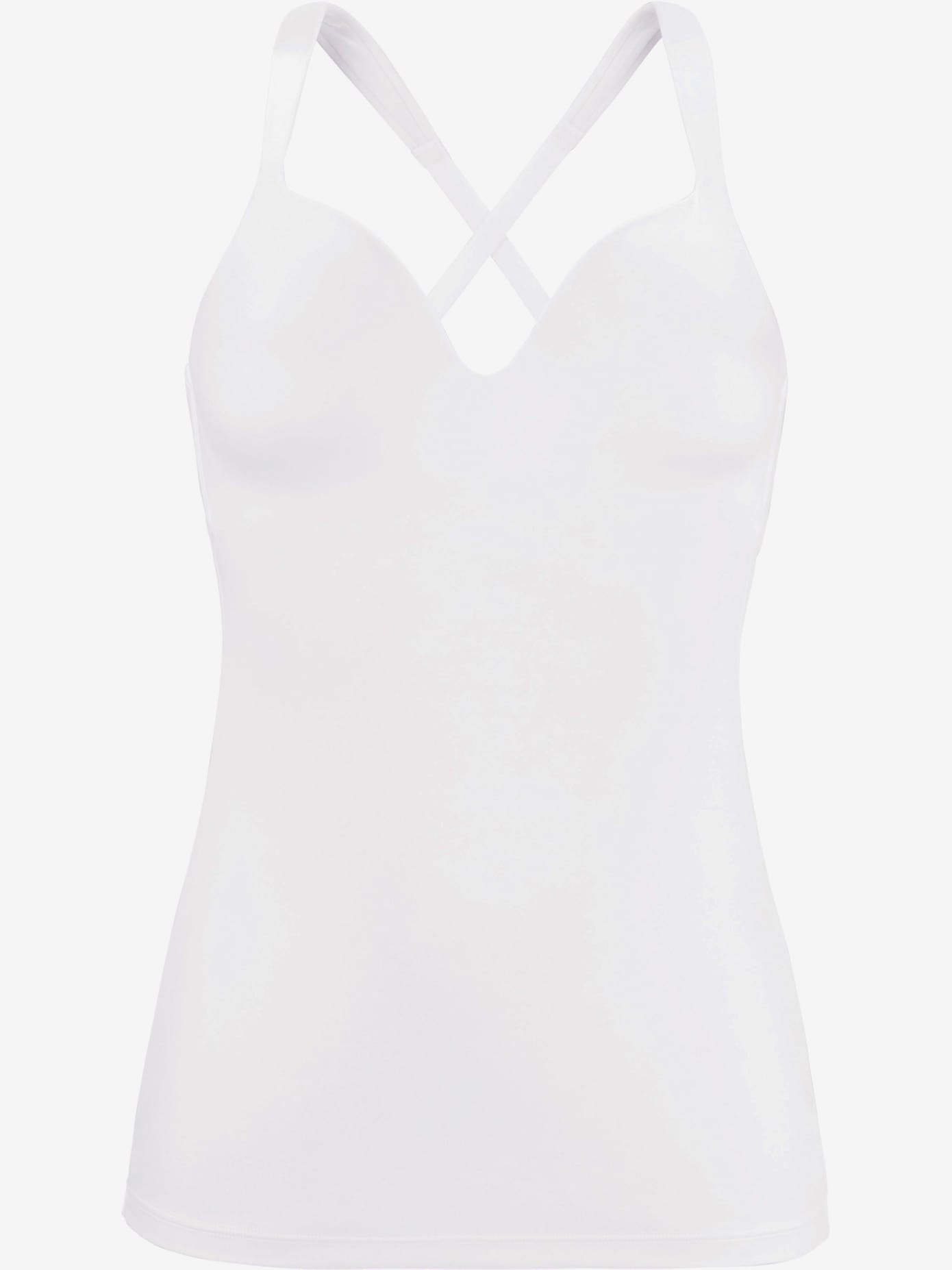 Caraco avec soutien-gorge à coques intégré haut classique avec soutien-gorge à coques sans armatures