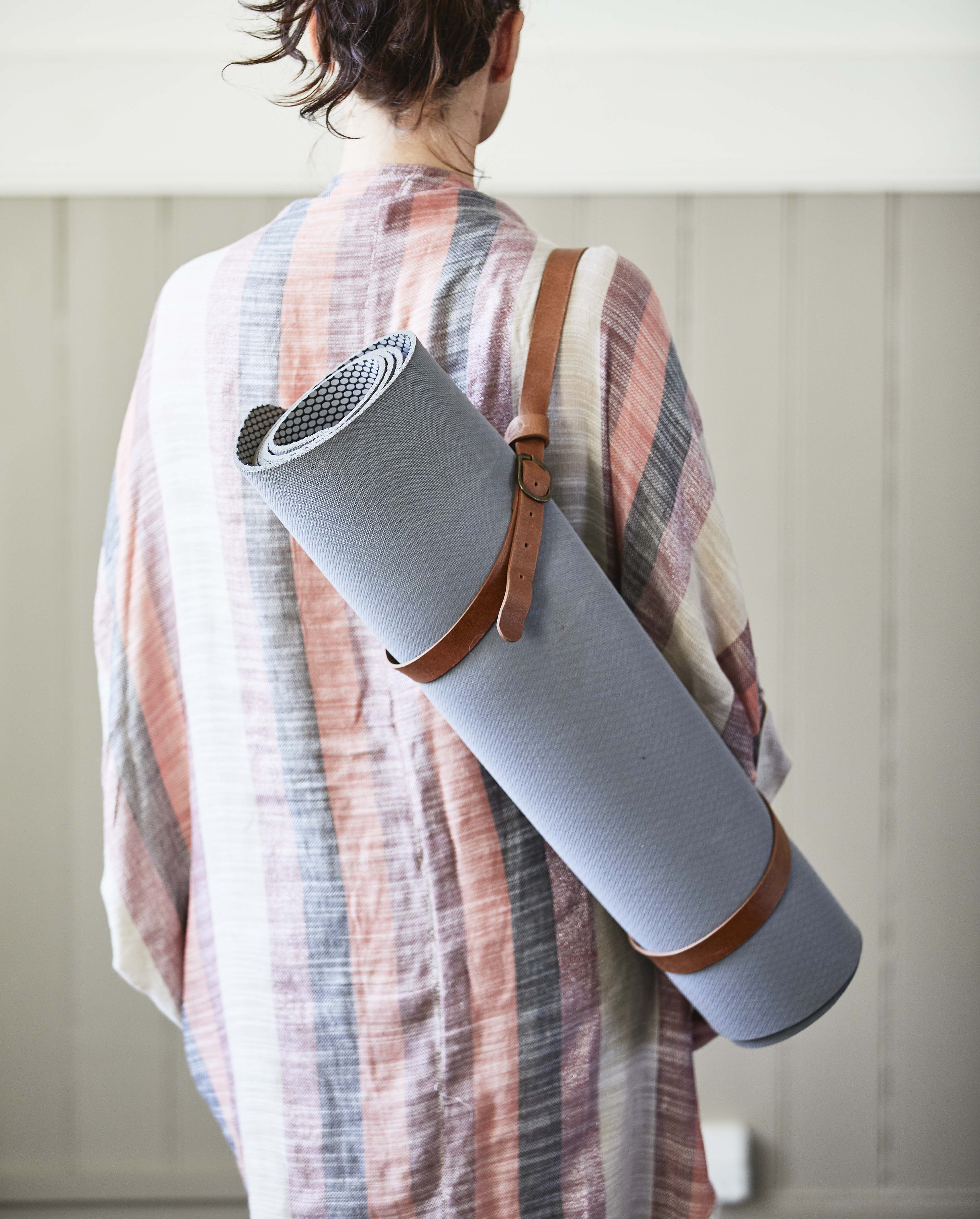 Nordal  Simple Days yogamåtte i naturgummi, grå - 60x173 cm.
