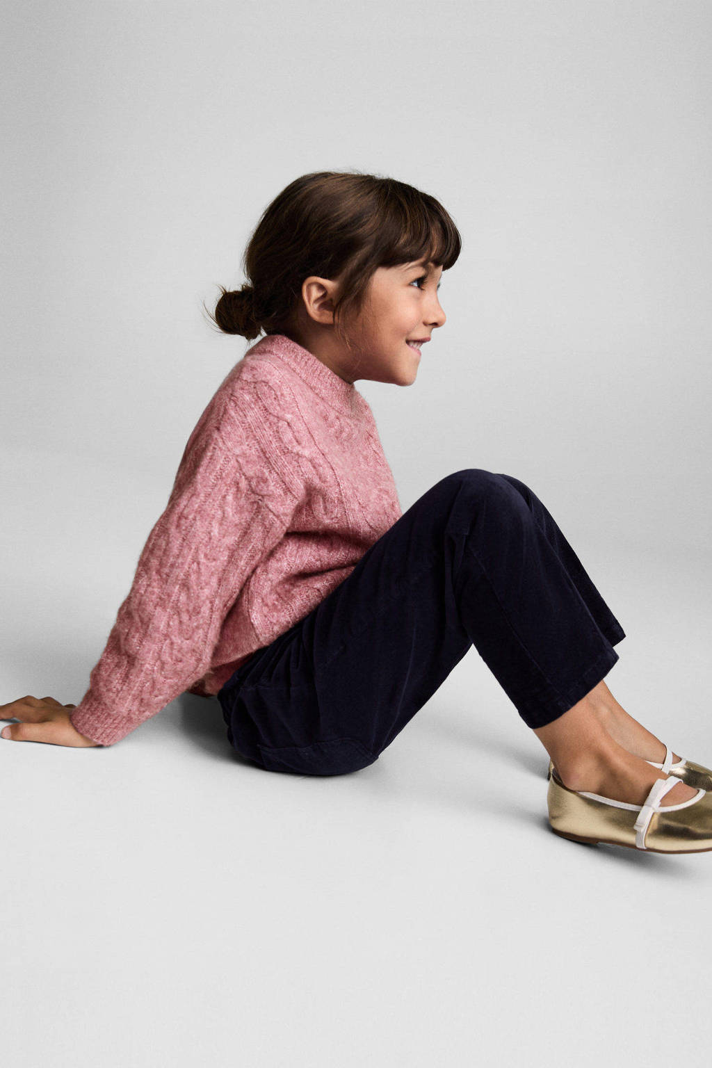 Mango Kids corduroy broek marine