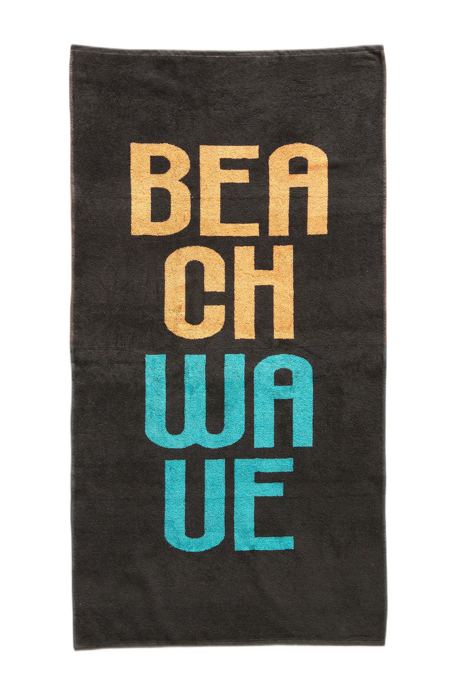 BEACHWAVE kinderstrandlaken  (150x80 cm) Grijs/oranje