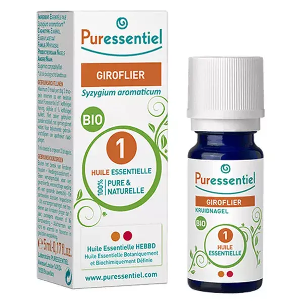Óleo Essencial de Cravo Orgânico Puressentiel 5ml