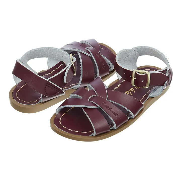 Salt-Water Sandales Cuir Waterproof Original | Bordeaux