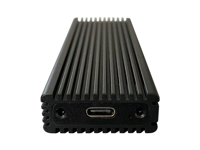 LC-Power Externes Gehäuse LC-M2-C-MULTI M.2 Schwarz Hochwertiges externes USB 3.1 Gen. 2-Typ C-Gehäuse für M.2-SSDs
