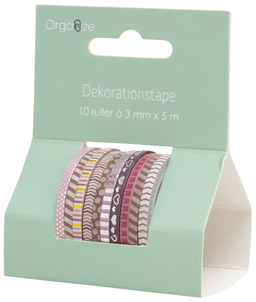 Dekorationstape 10-pak - Assorteret design